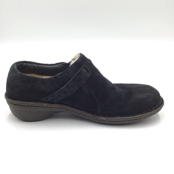 UGG black suede sheepskin loafer casual shoes size 5 - Picture 7 of 10
